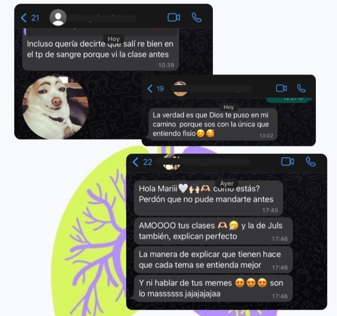 Testimonio de alumnos