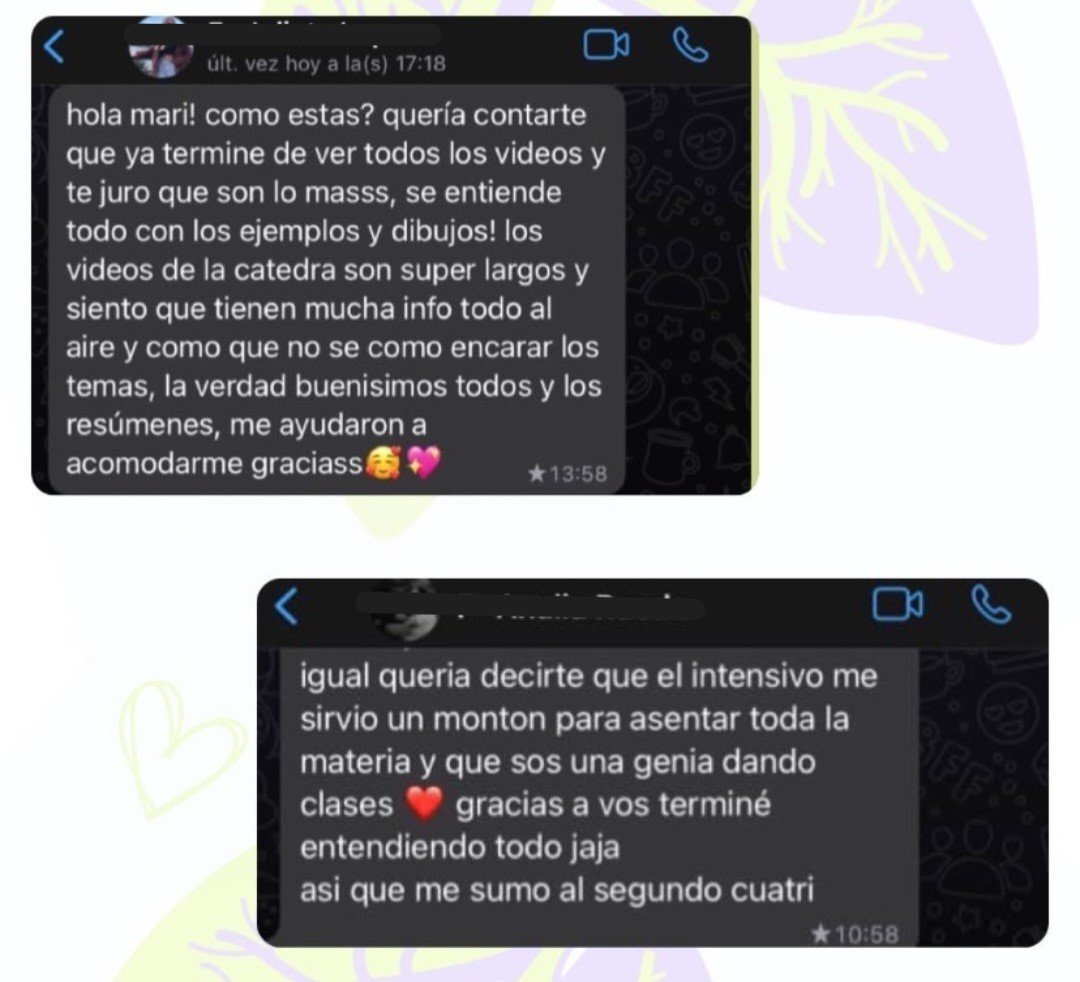 Testimonio de alumnos