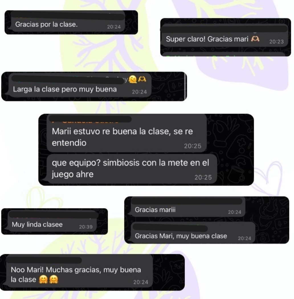 Testimonio de alumnos