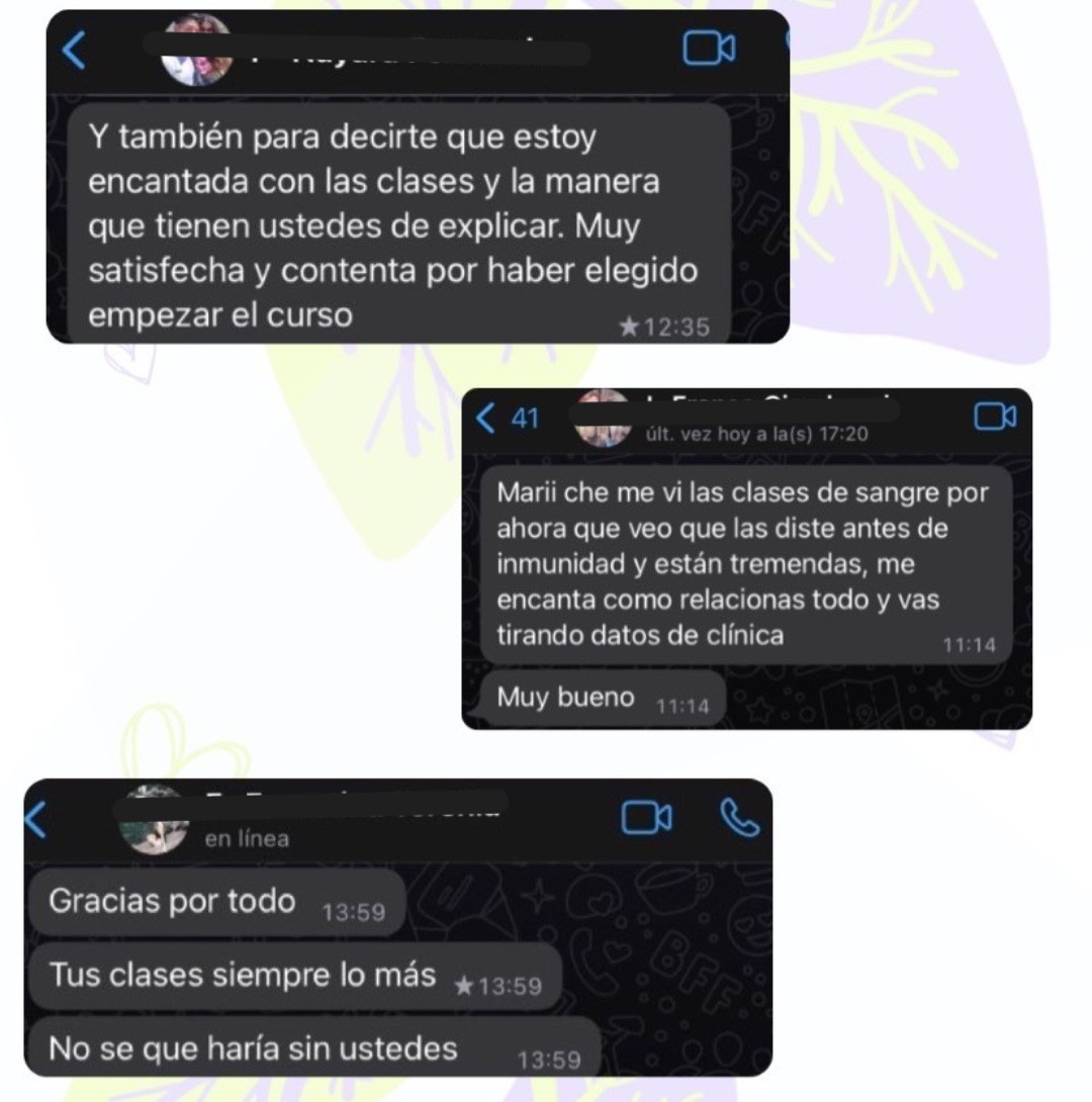 Testimonio de alumnos