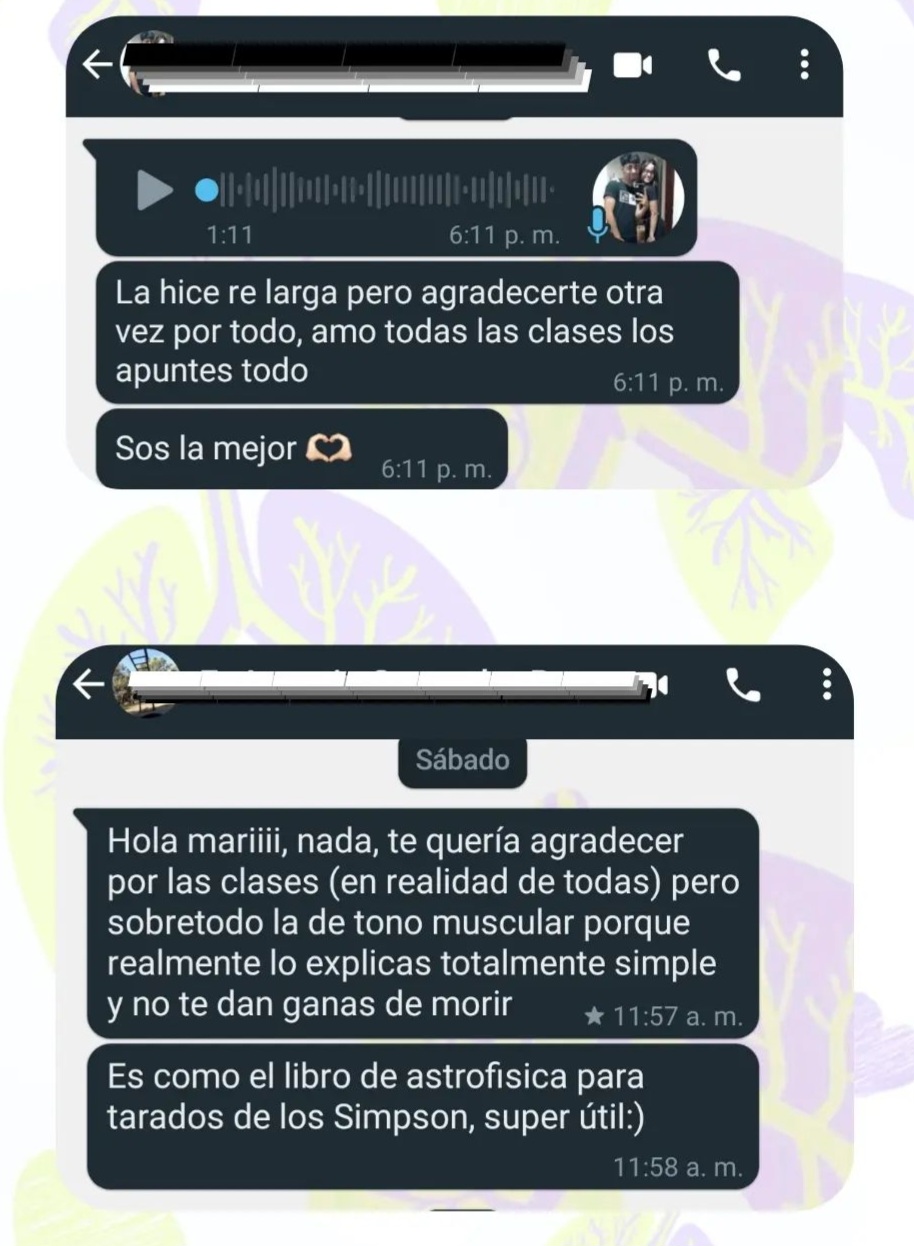 Testimonio de alumnos