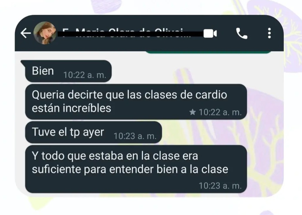 Testimonio de alumnos