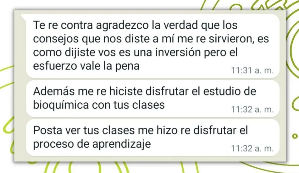 Testimonio de alumnos