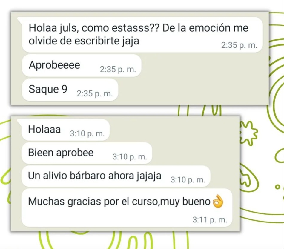 Testimonio de alumnos