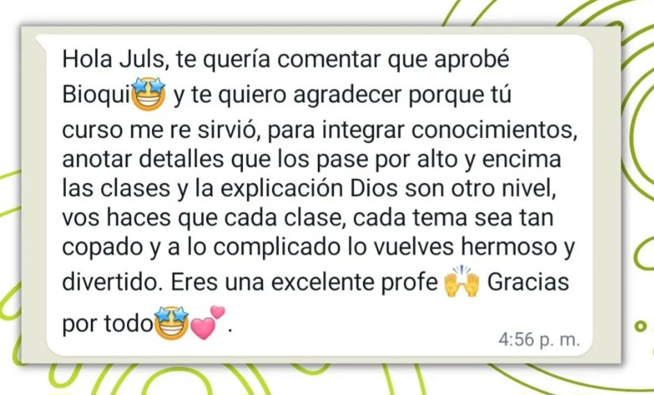 Testimonio de alumnos